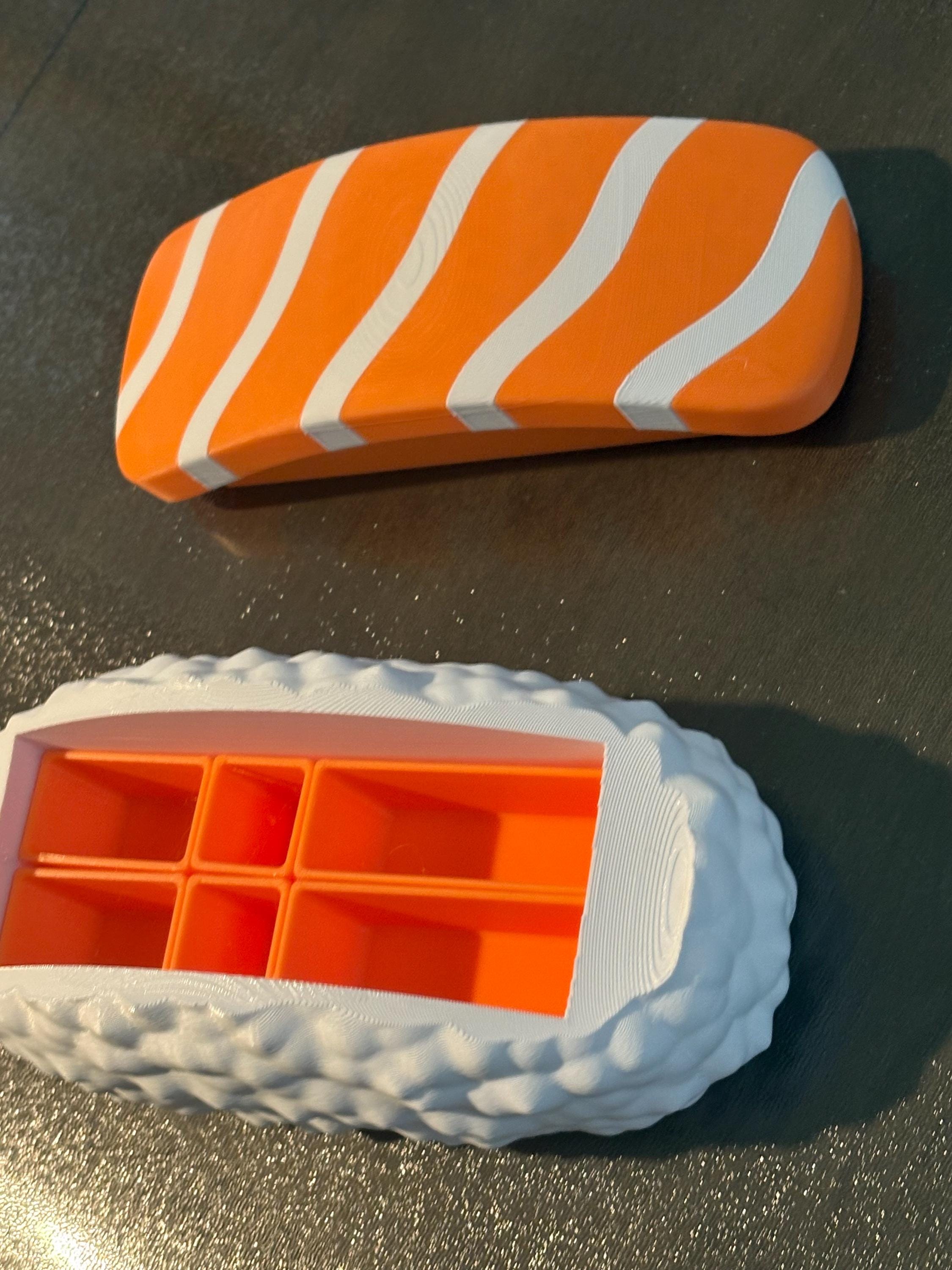 Nigiri Bento Organizer Box – Sushi-Inspired Storage with Modular Compartments | Fun Desk or Craft Organizer