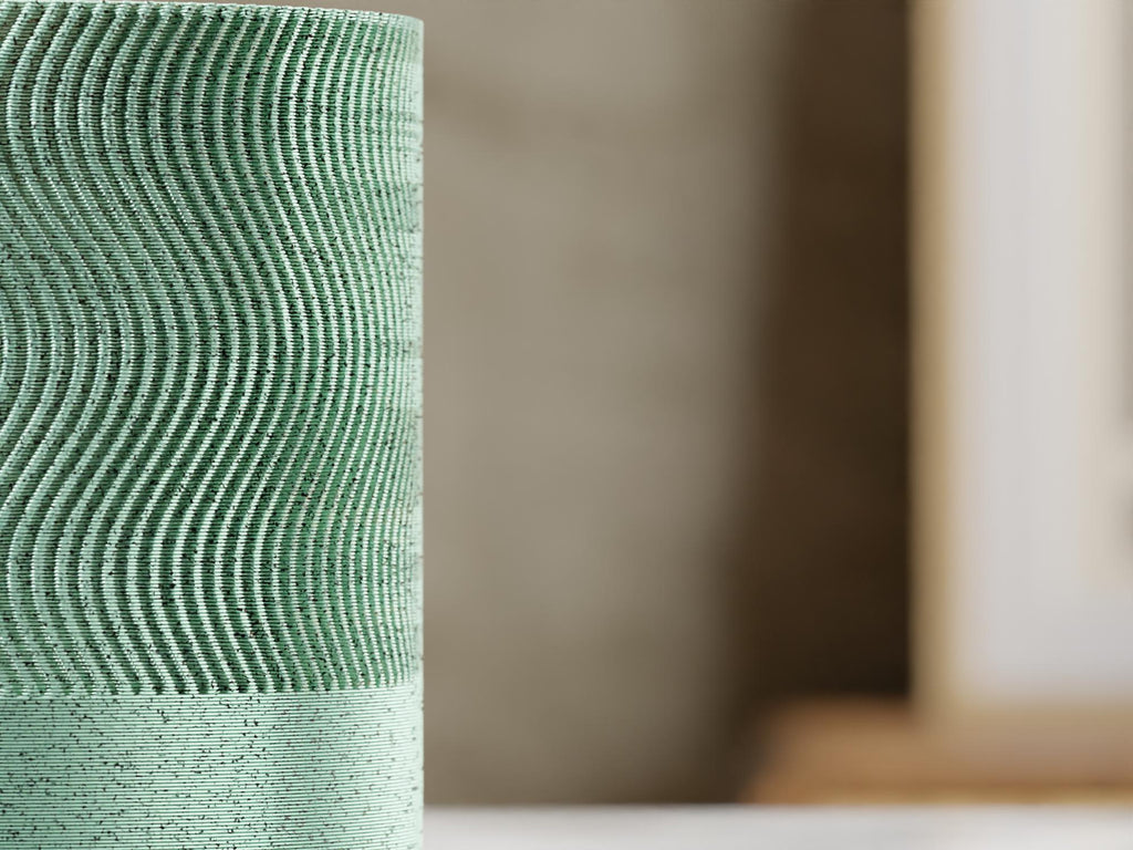 Wave Pattern Planter with Base: Modern Indoor Plant Pot