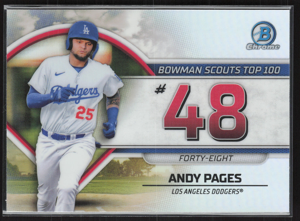 2023 Bowman #BTP-48 Andy Pages Bowman Scouts Top 100