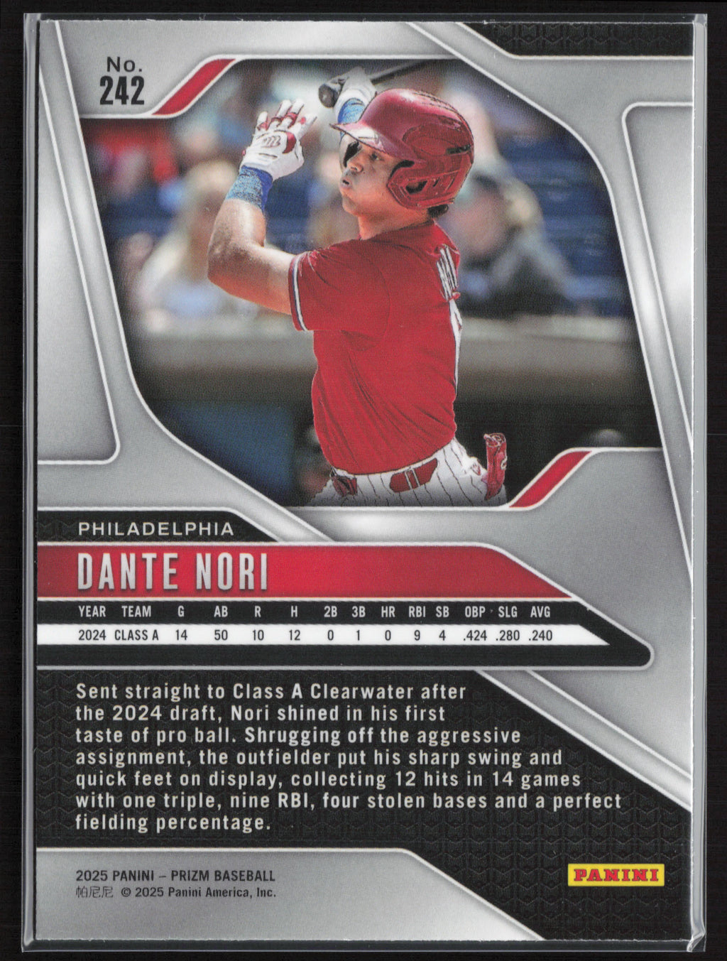 2025 Panini Prizm #242 Dante Nori