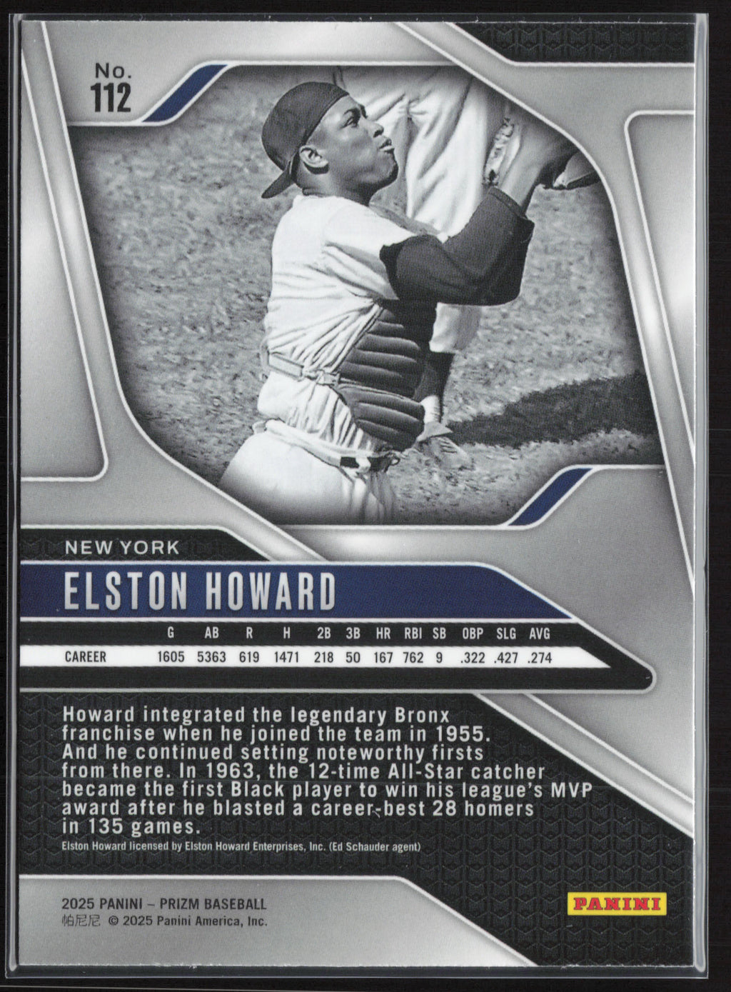 2025 Panini Prizm #112 Elston Howard