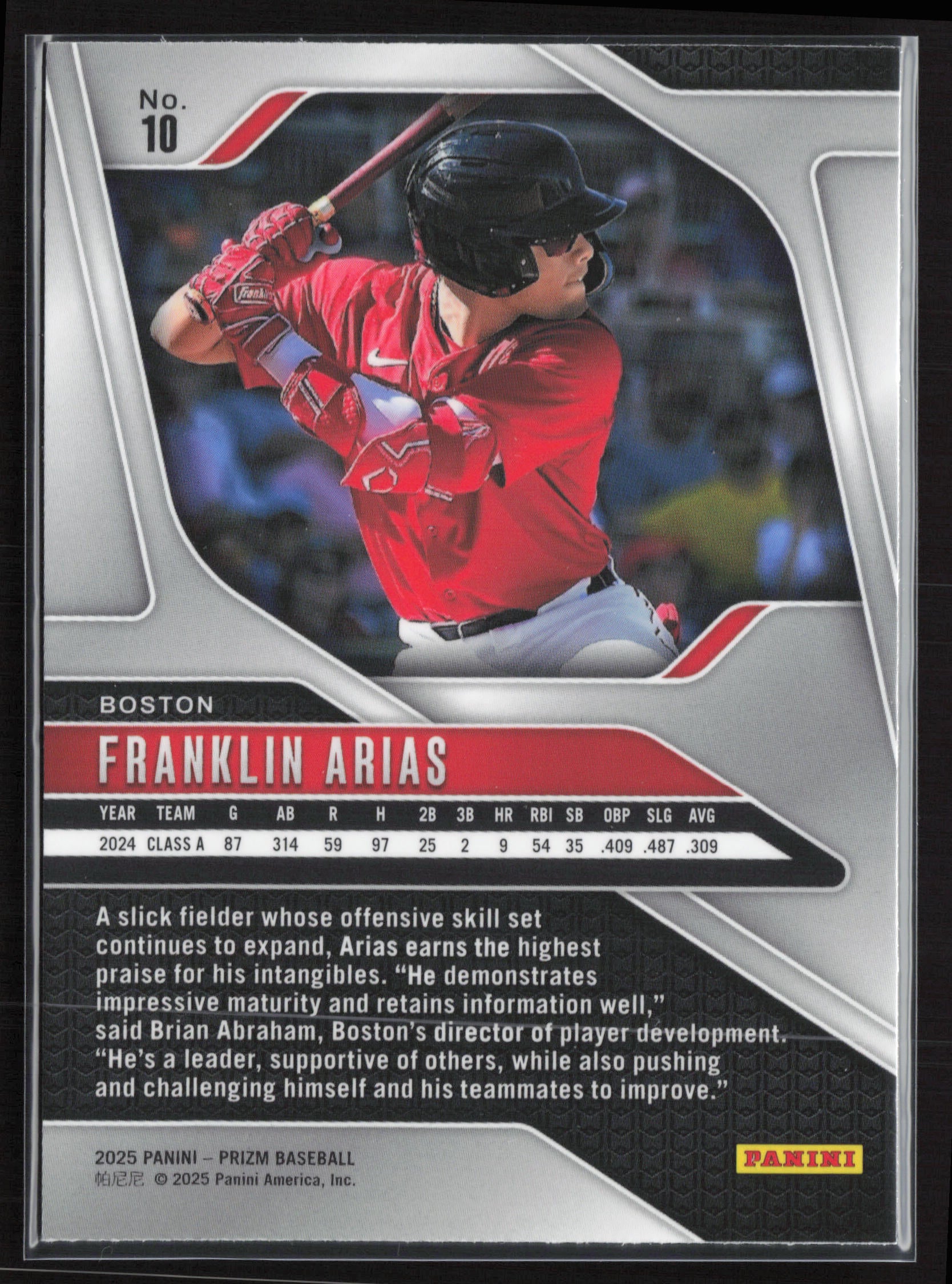2025 Panini Prizm #10 Franklin Arias
