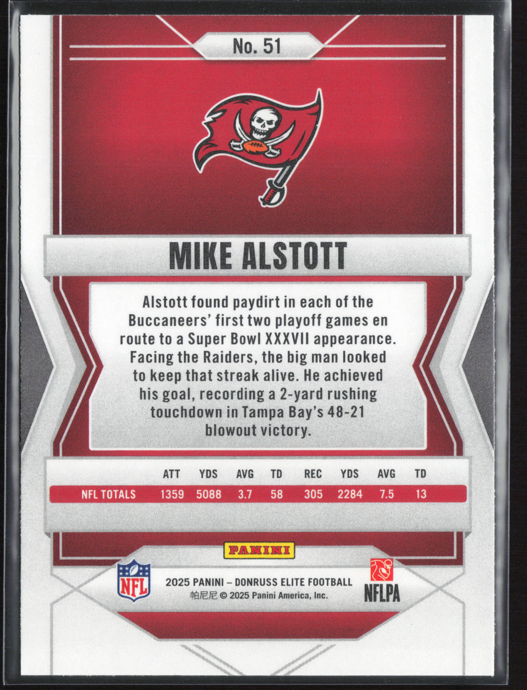 2025 Donruss Elite #51 Mike Alstott