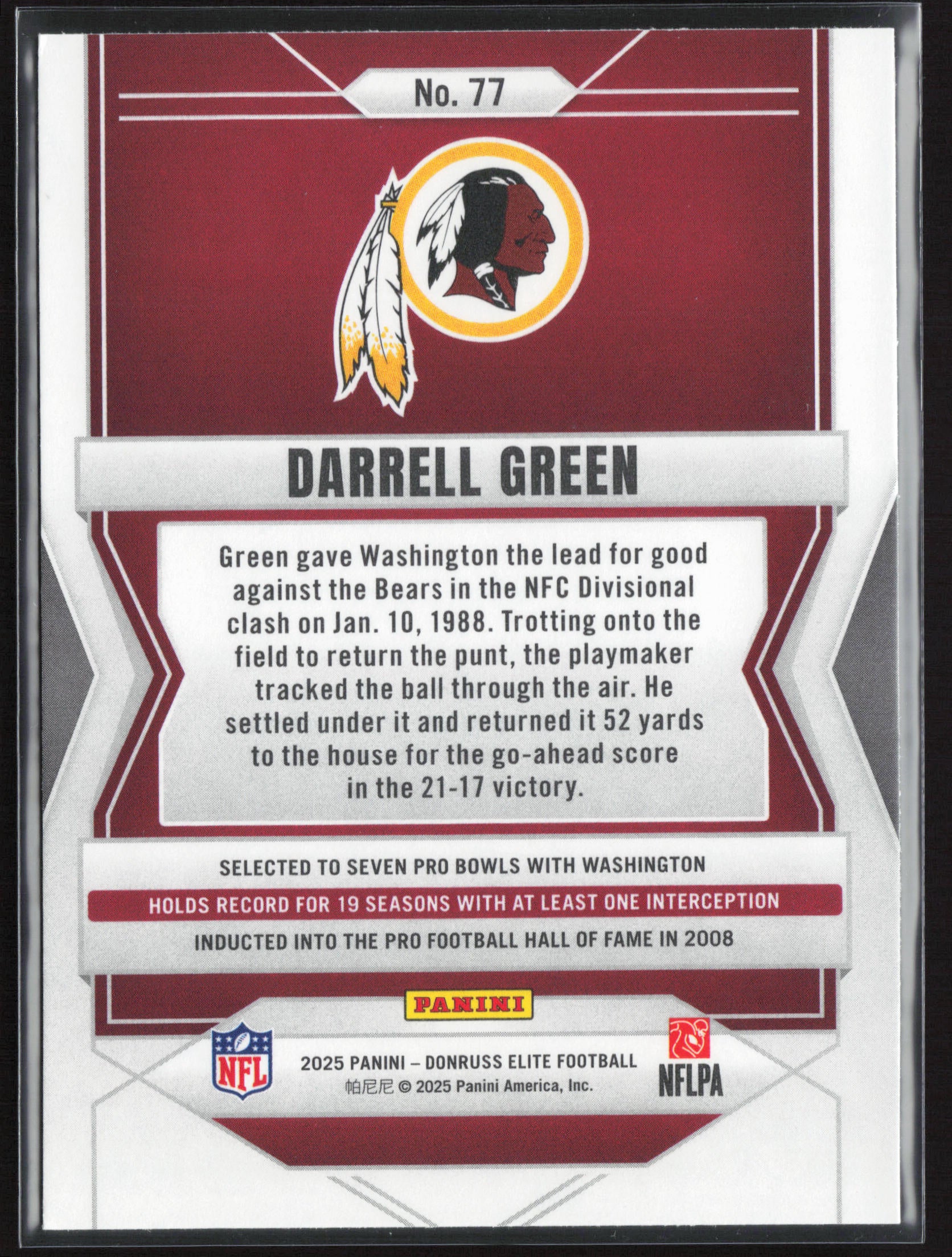 2025 Donruss Elite #77 Darrell Green
