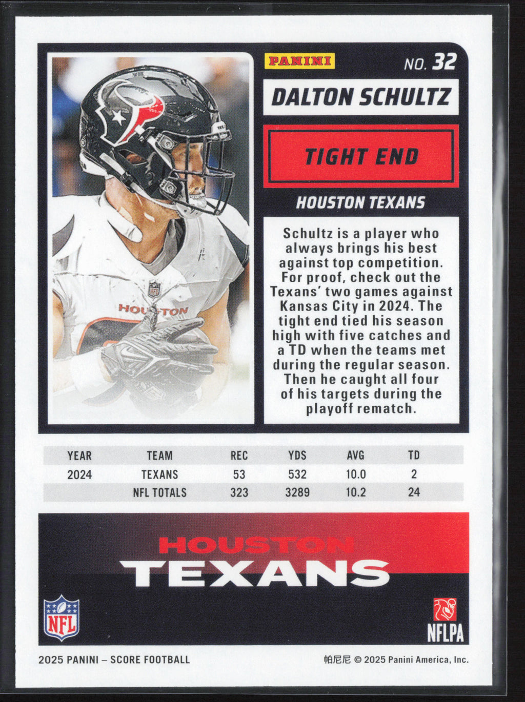 2025 Score #32 Dalton Schultz