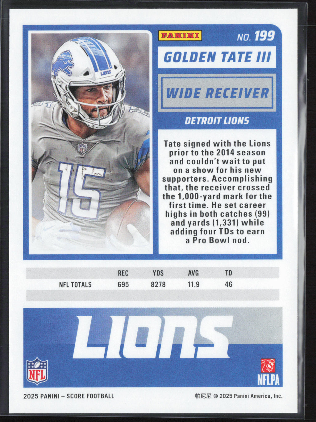 2025 Score #199 Golden Tate III