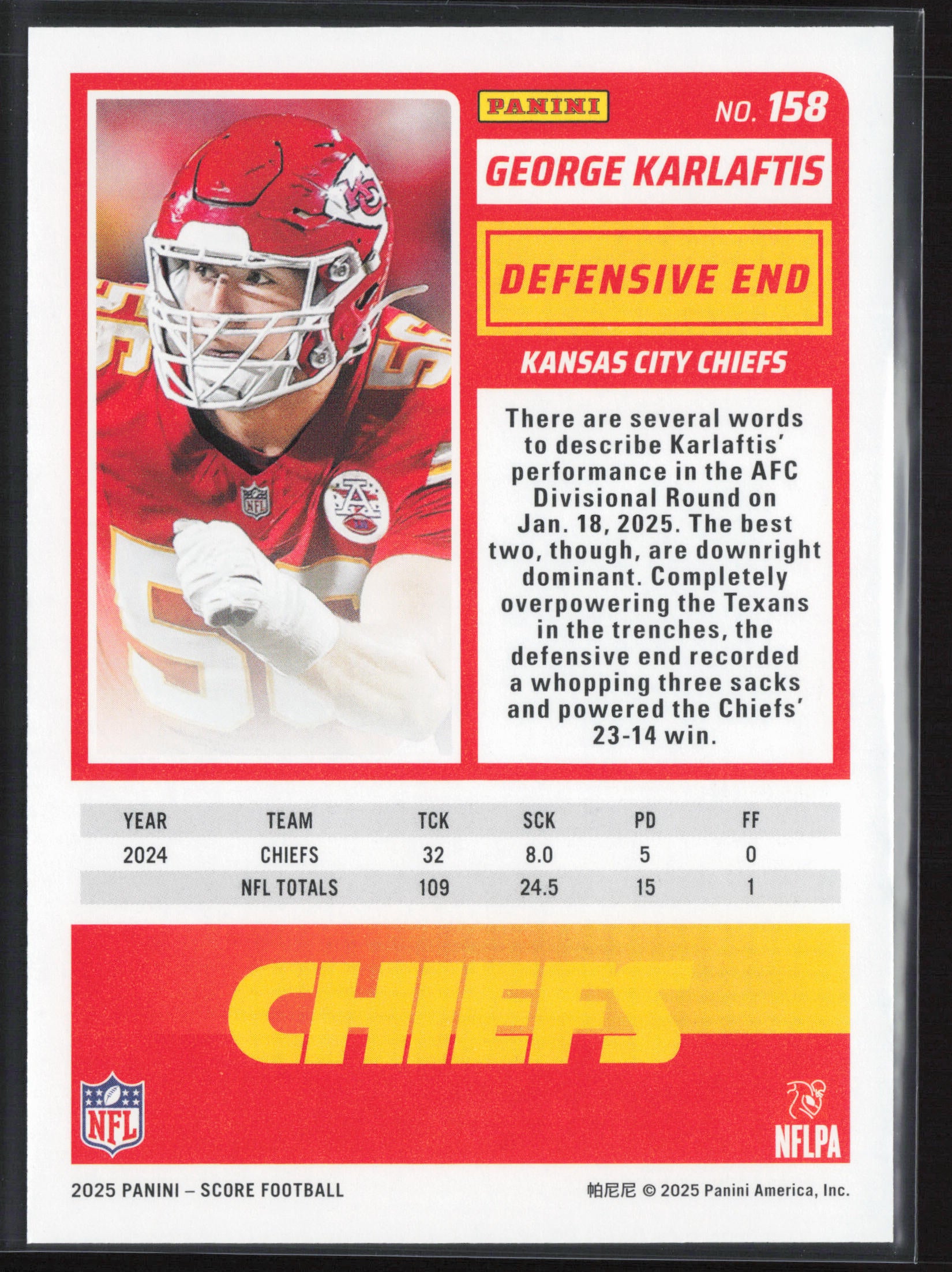 2025 Score #158 George Karlaftis