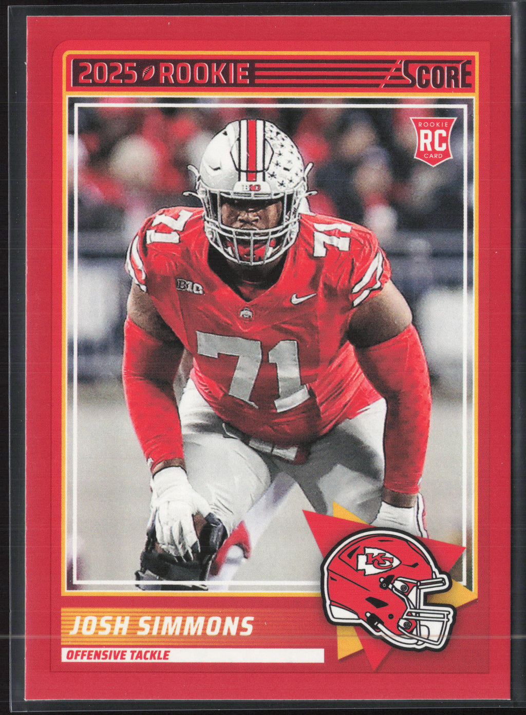 2025 Score #32 Josh Simmons Red