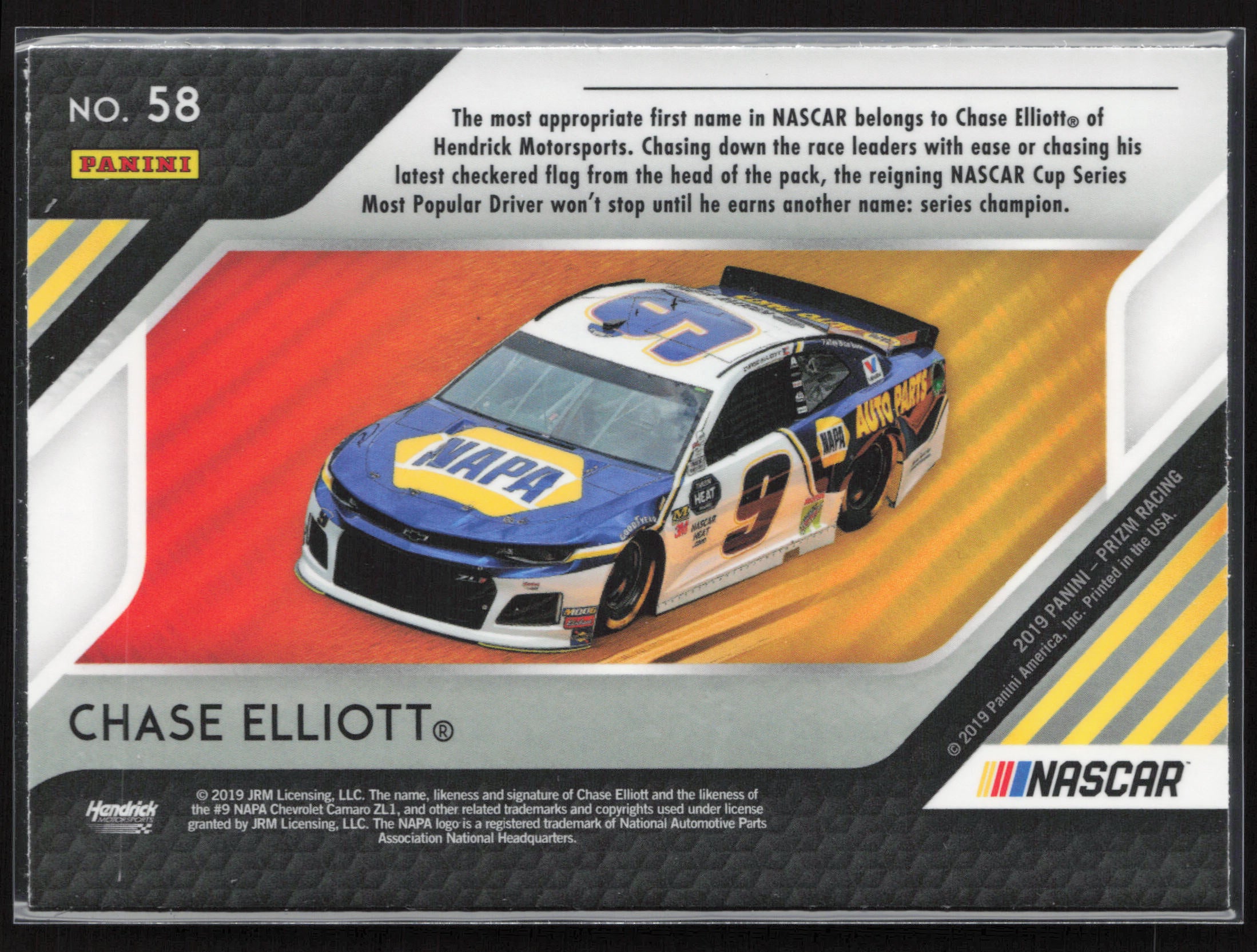 2019 Panini Prizm #58 Chase Elliott