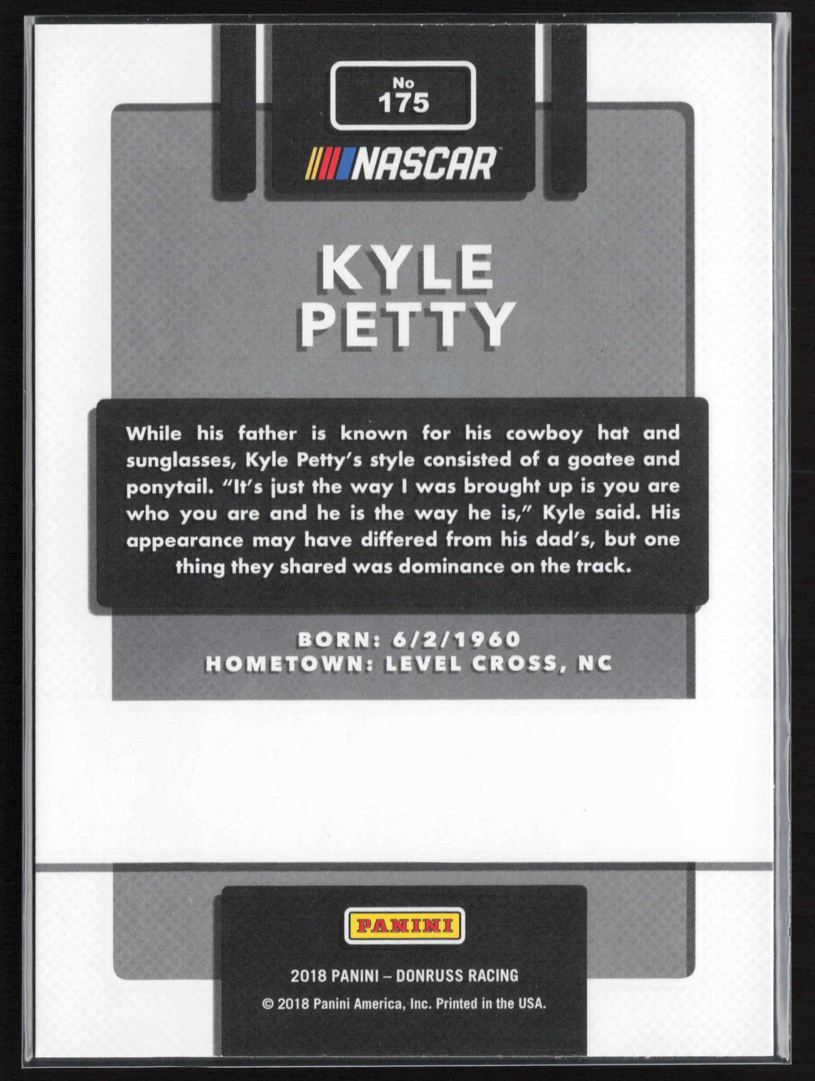 2018 Donruss #175 Kyle Petty