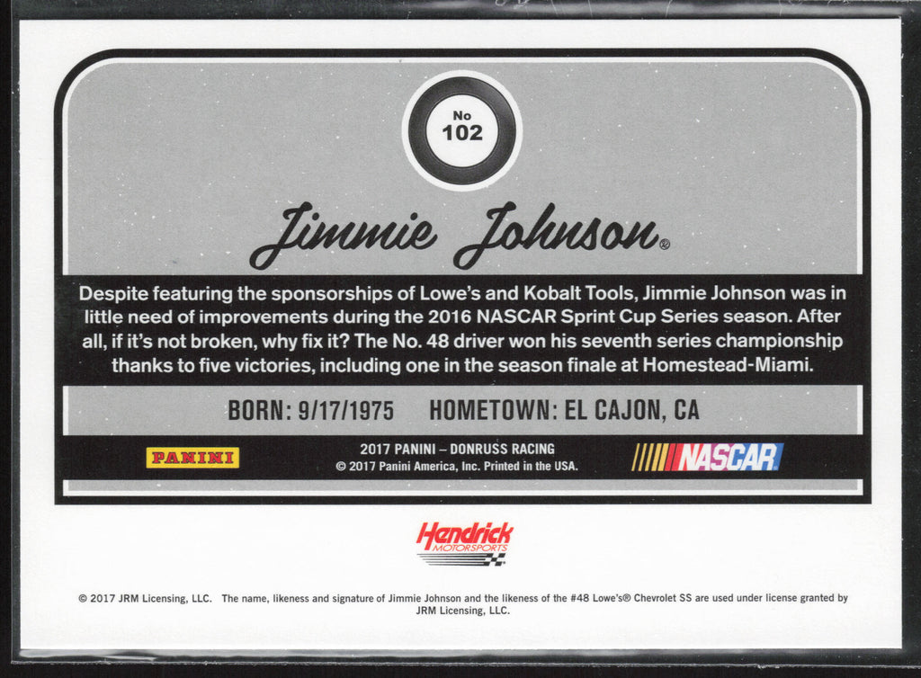 2017 Donruss #102 Jimmie Johnson