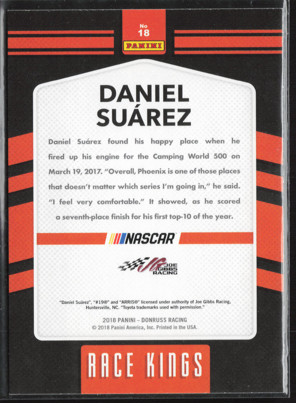 2018 Donruss #18 Daniel Suarez