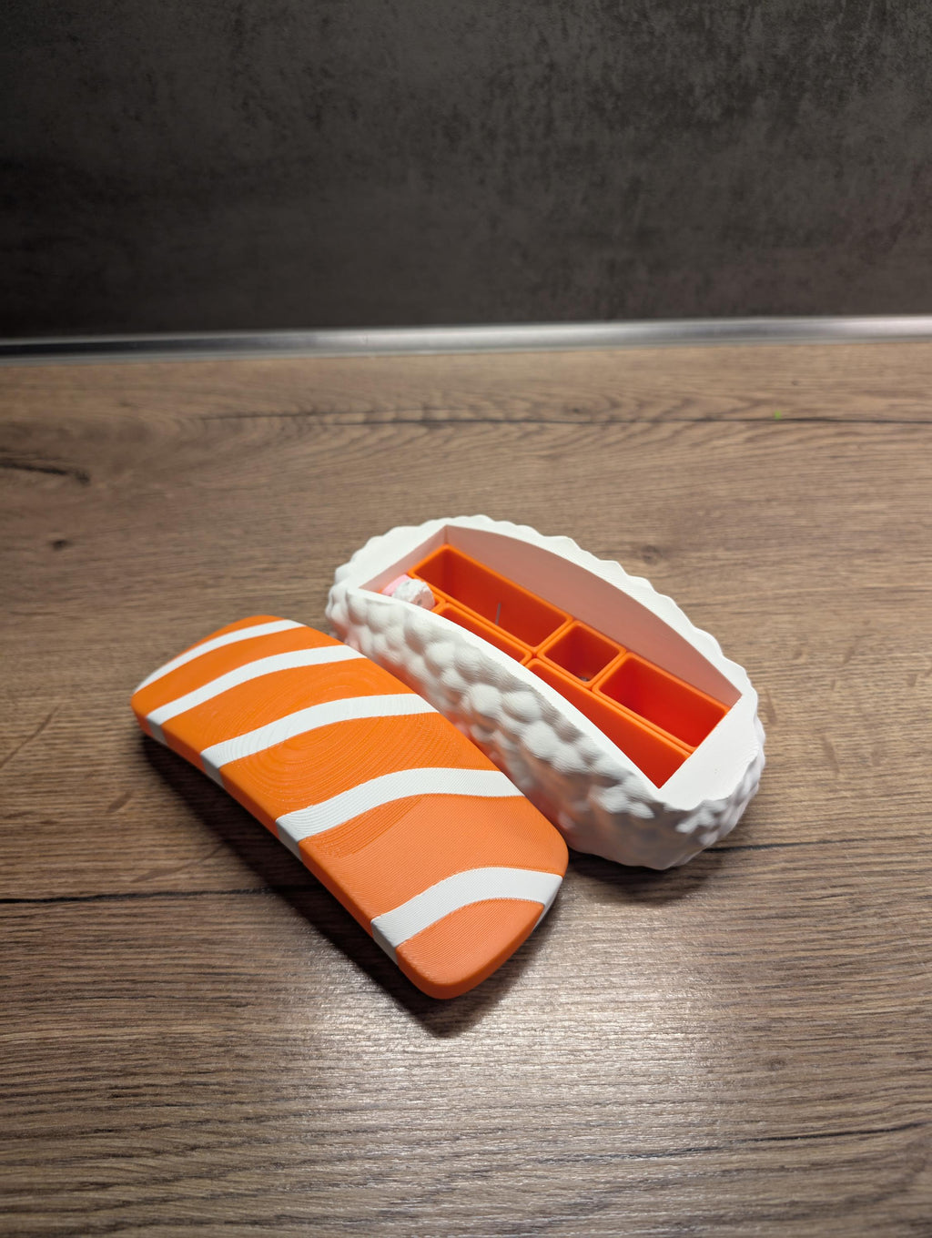 Nigiri Bento Organizer Box – Sushi-Inspired Storage with Modular Compartments | Fun Desk or Craft Organizer