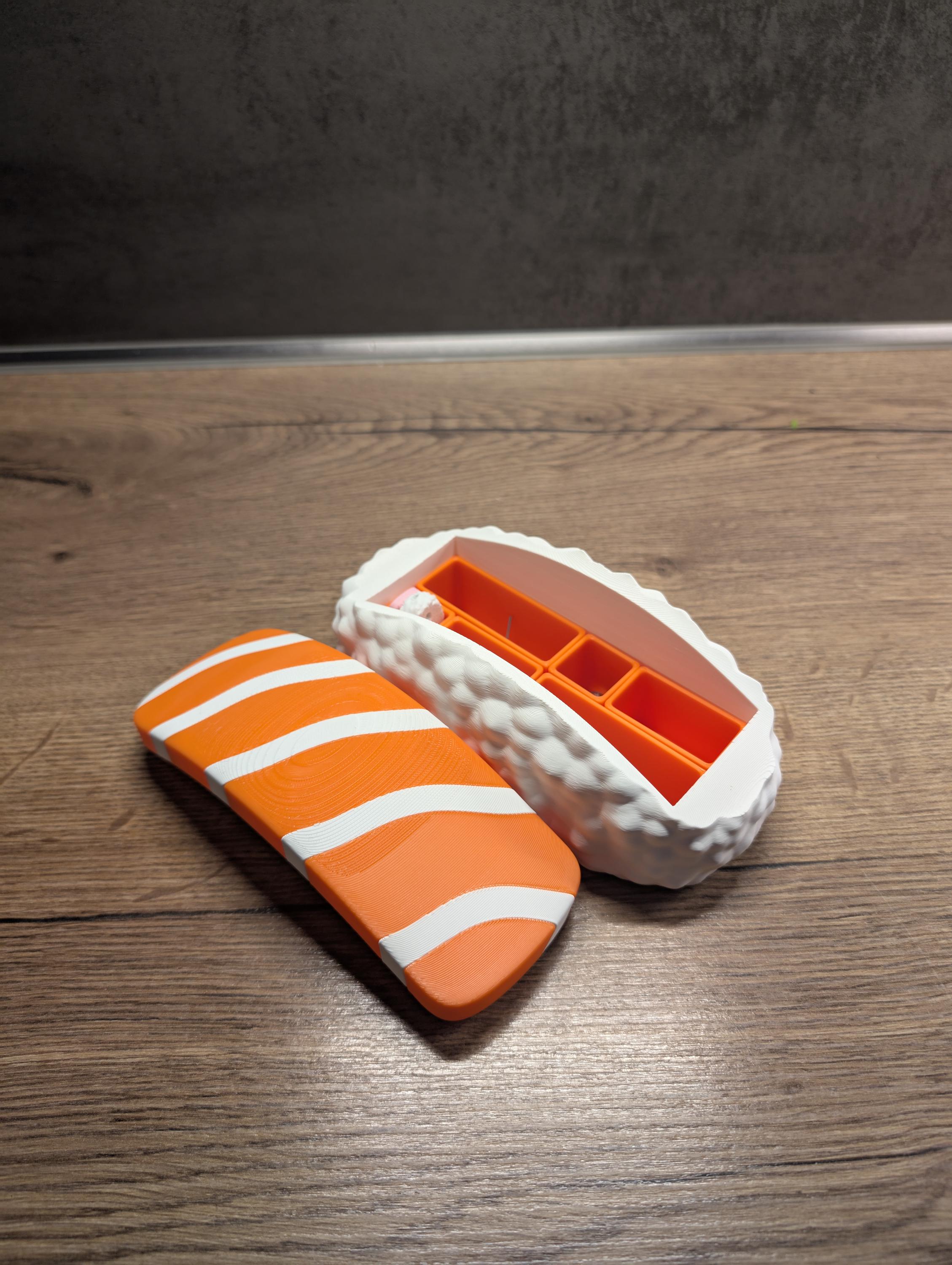 Nigiri Bento Organizer Box – Sushi-Inspired Storage with Modular Compartments | Fun Desk or Craft Organizer