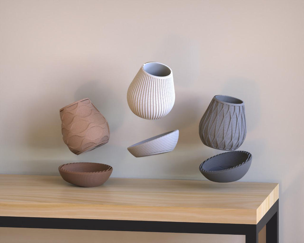 Minimalist Desk Planter: Modern Indoor Plant Pot, Cubee x KrakenSTL Design