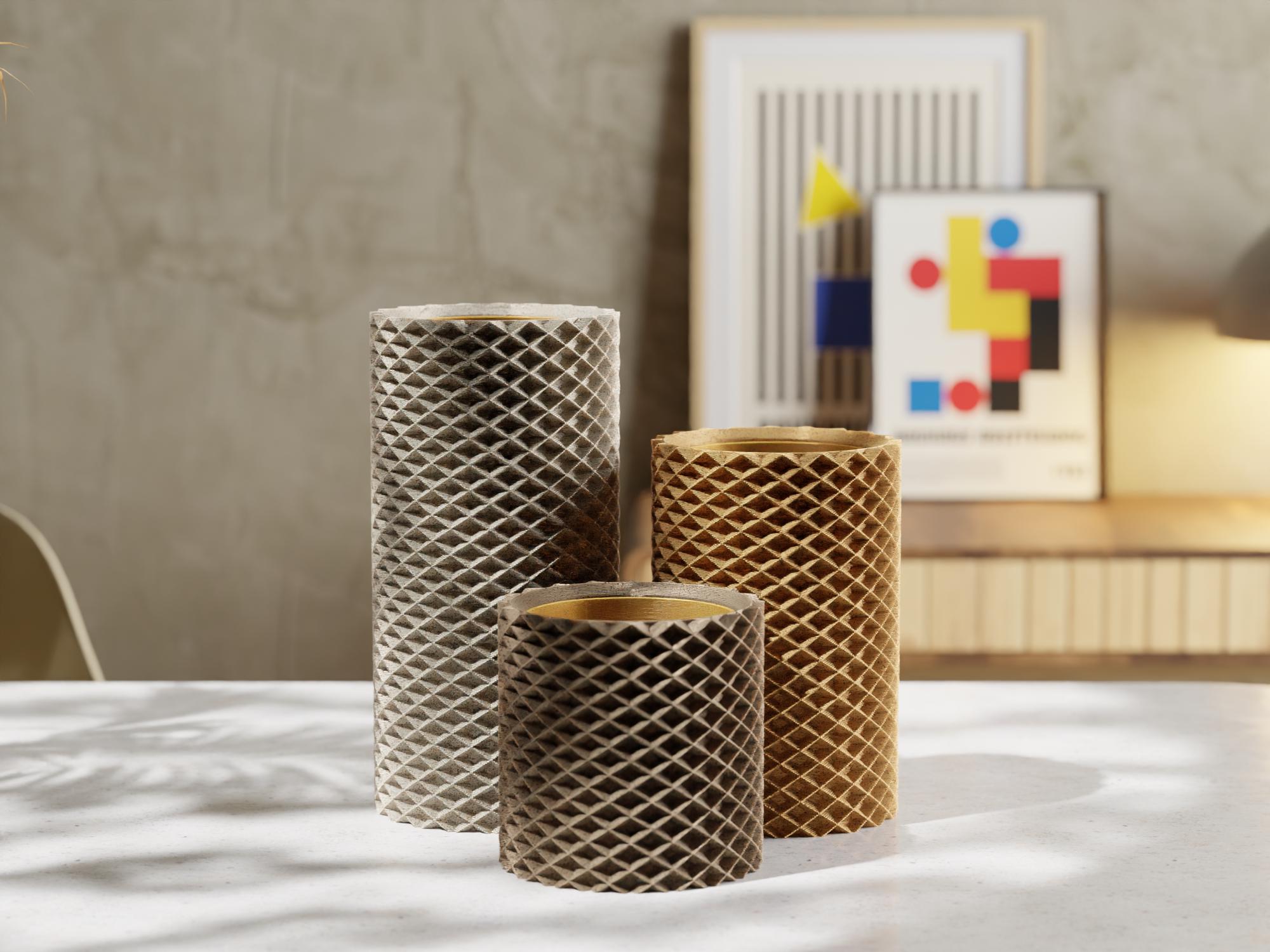 Rhombus Small Planter Shell – Modern Geometric Design for EvolvePlanter System