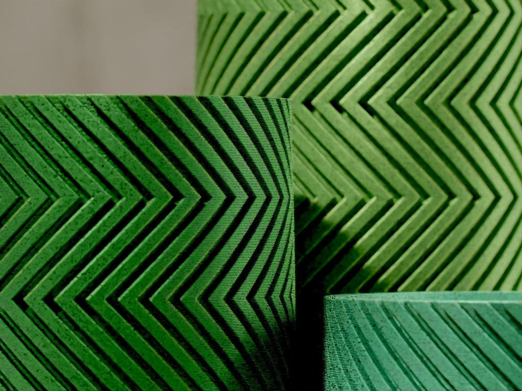 3D Printed Herringbone Tall Planter: Modular EvolvePlanter System