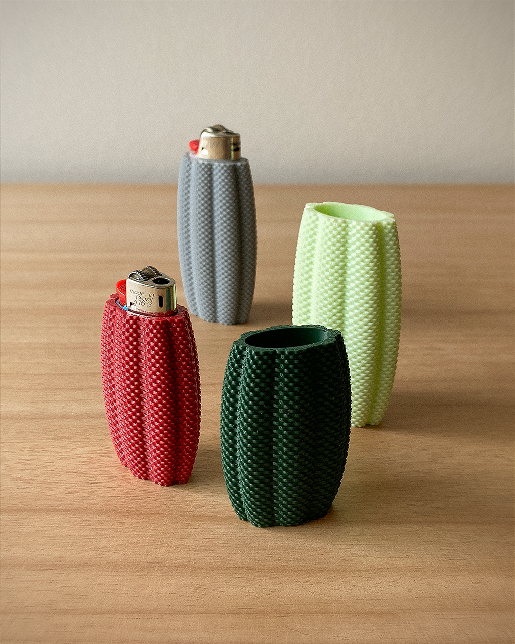 Lume Bic Lighter Case | Modern 3D Printed Lighter Cover | Minimalist Reusable Bic Sleeve | Gift for Smokers & Candle Lovers