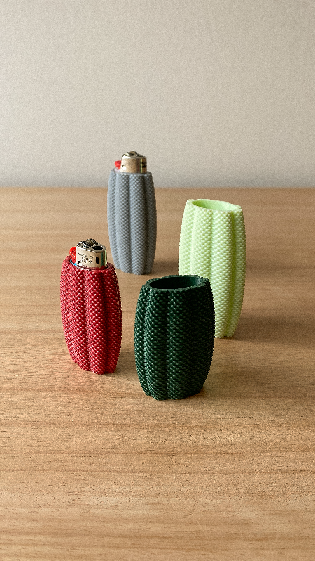 Lume Bic Lighter Case | Modern 3D Printed Lighter Cover | Minimalist Reusable Bic Sleeve | Gift for Smokers & Candle Lovers