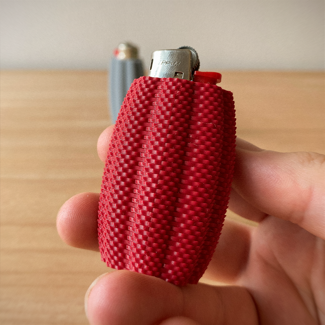 Lume Bic Lighter Case | Modern 3D Printed Lighter Cover | Minimalist Reusable Bic Sleeve | Gift for Smokers & Candle Lovers