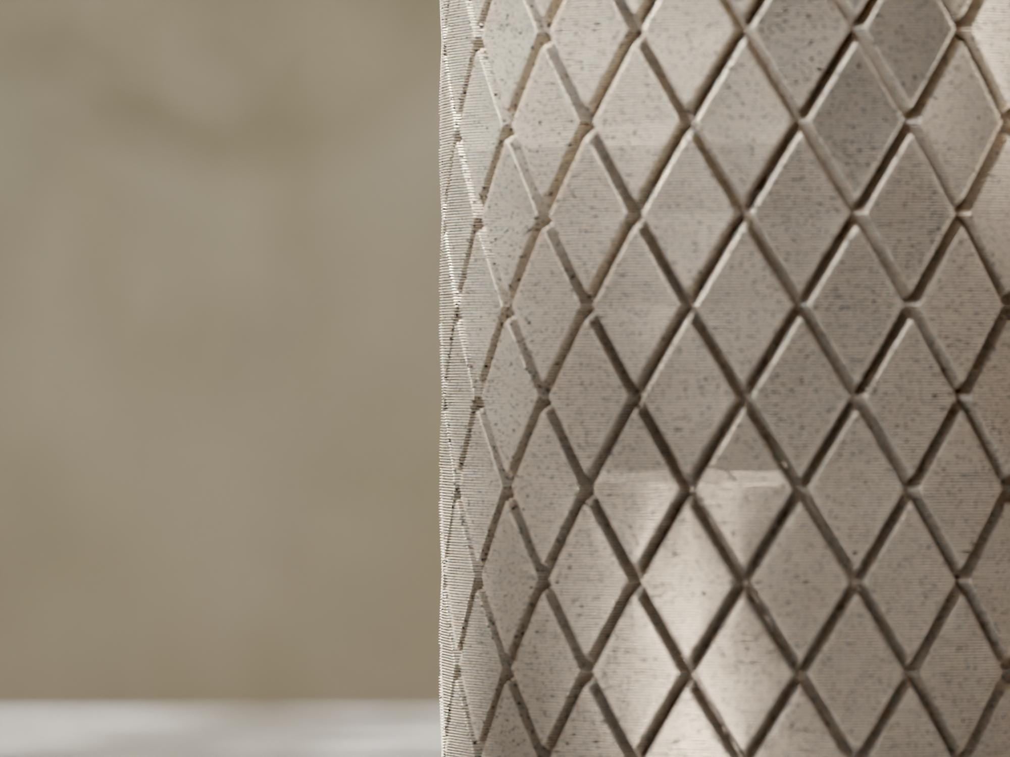 3D Printed Geometric Medium Planter: Modern Plant Pot with Drainage