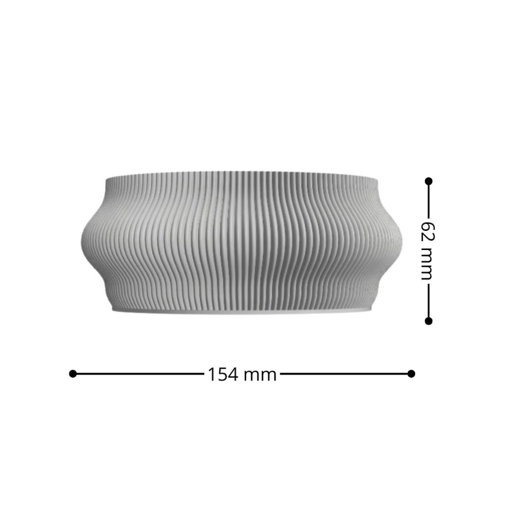 Modern Wave Design Organizer Tray: Stackable Minimalist Storage