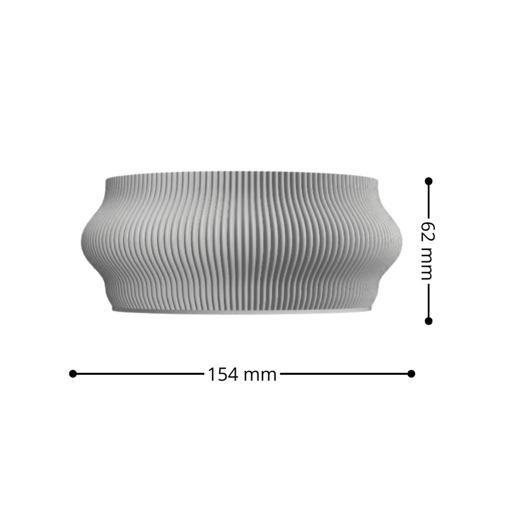 Modern Wave Design Organizer Tray: Stackable Minimalist Storage
