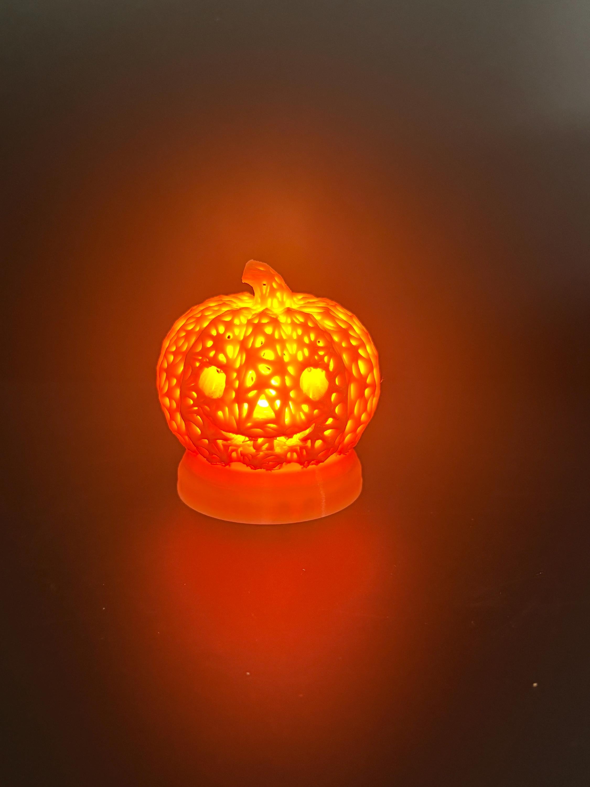 3D Printed Pumpkin Lantern: Halloween Tea Light Holder, Fall Decor