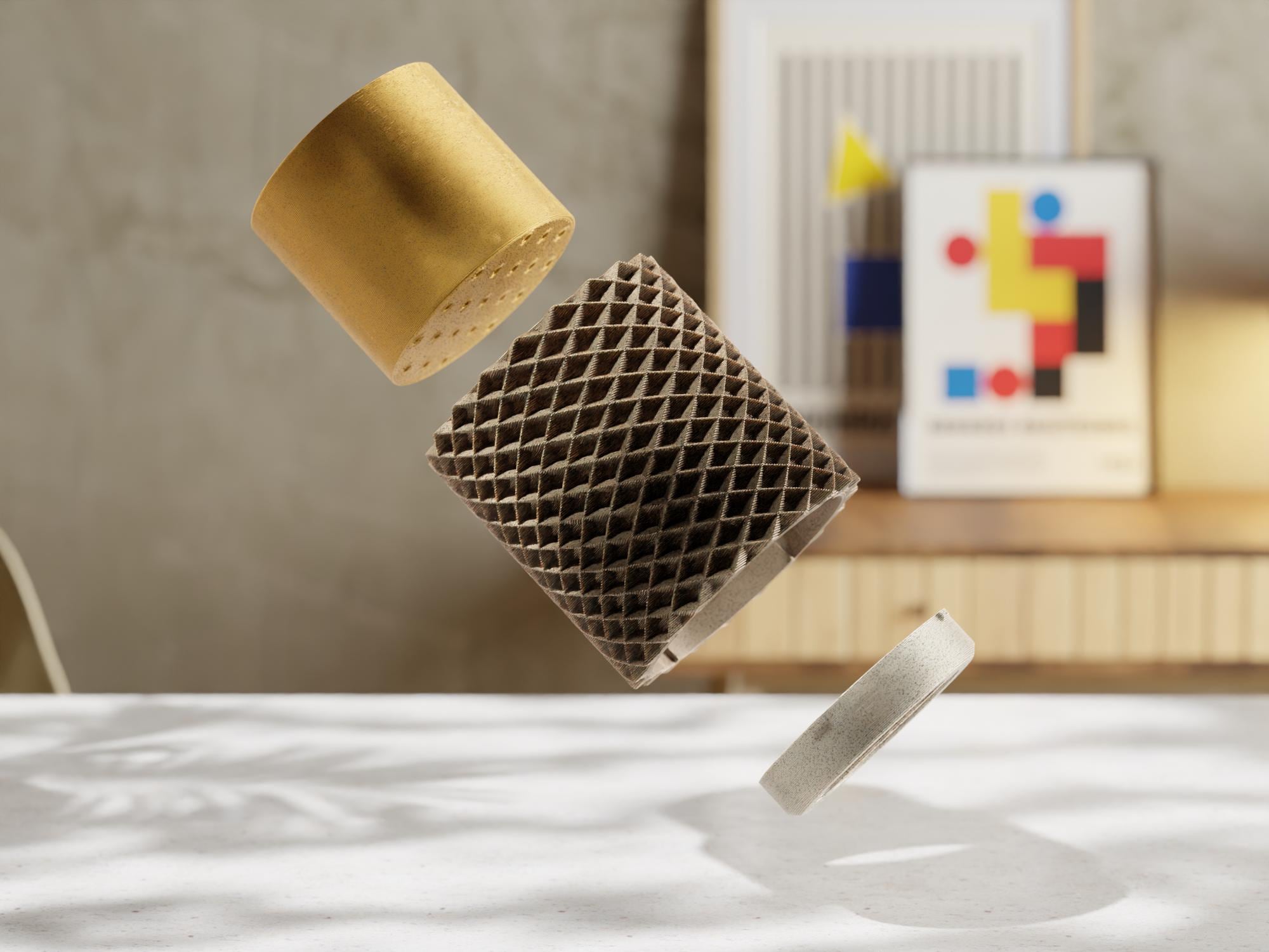 Rhombus Small Planter Shell – Modern Geometric Design for EvolvePlanter System