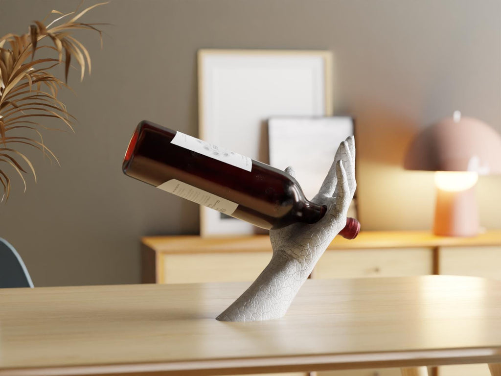 VinoGrace Elegance Wine Holder – Artistic Human Arm Display for Wine Lovers