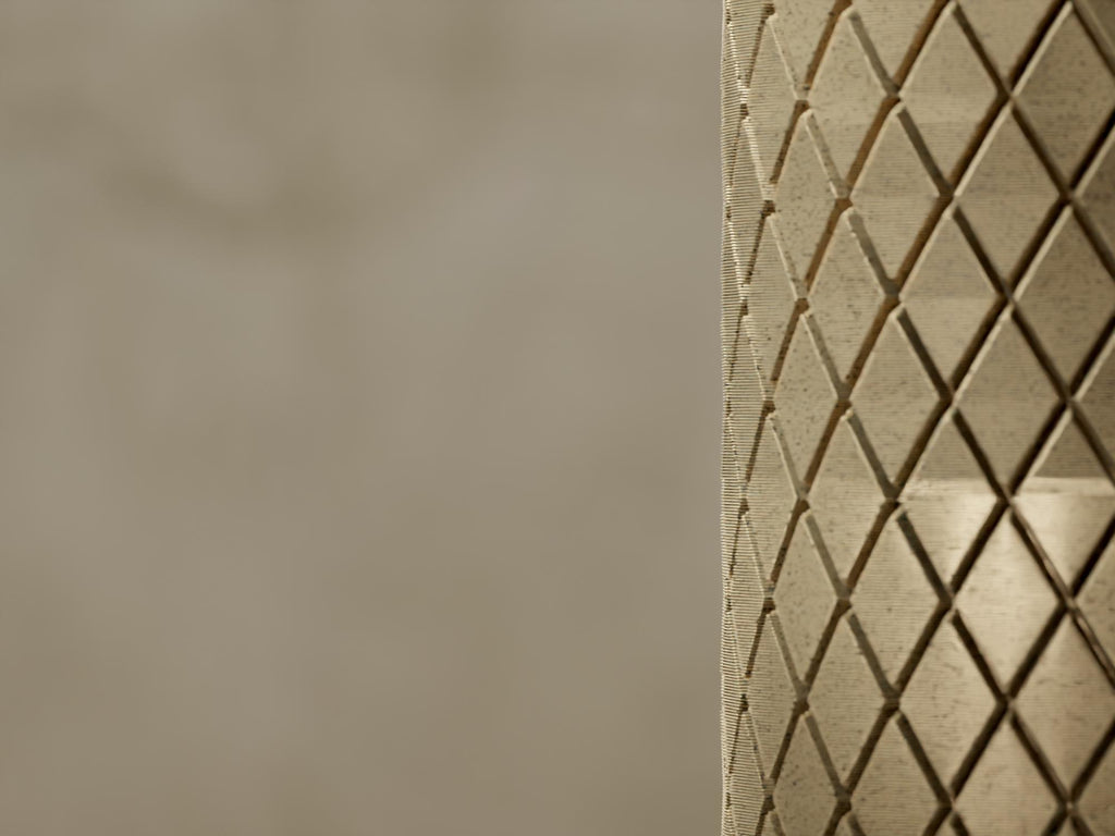 3D Printed Tall Planter: Geometric Indoor Plant Pot with Drainage