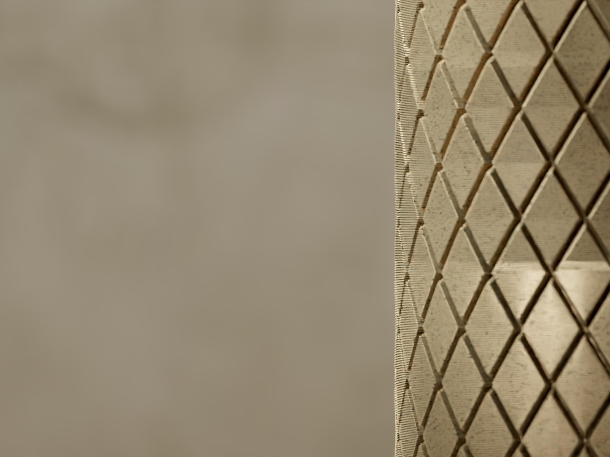 3D Printed Tall Planter: Geometric Indoor Plant Pot with Drainage