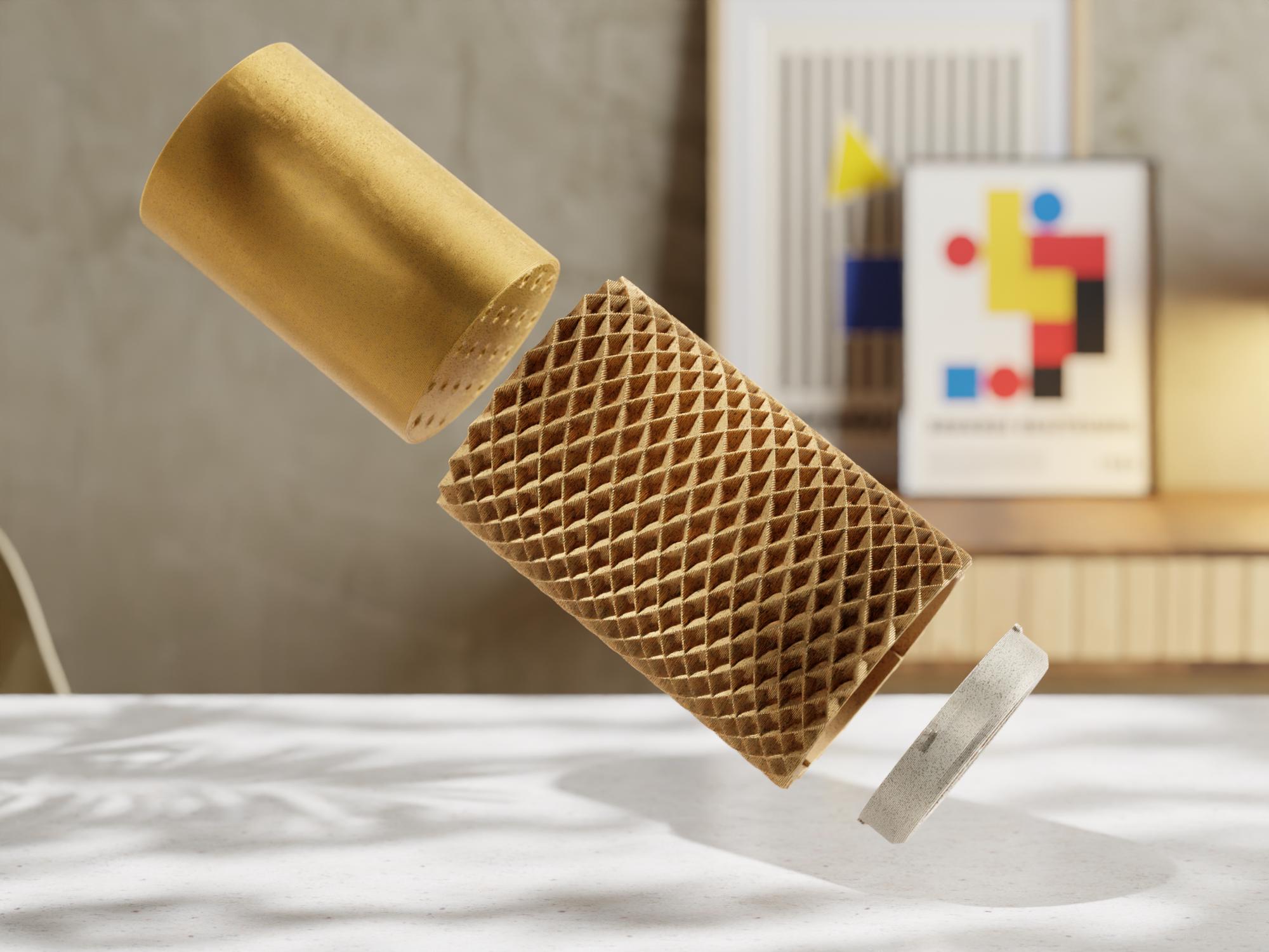 Rhombus Medium Planter Shell – Modern Geometric 3D Printed Pot for EvolvePlanter System