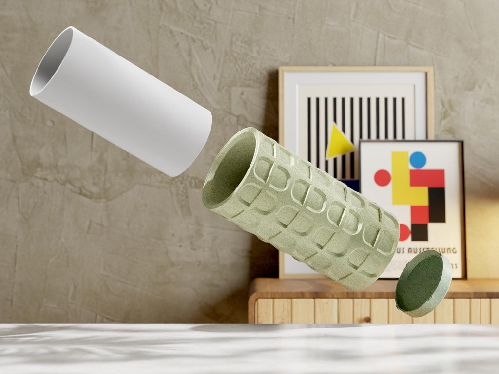 3D Printed Trellis Tall Planter: Modern Indoor Plant Pot with Drainage