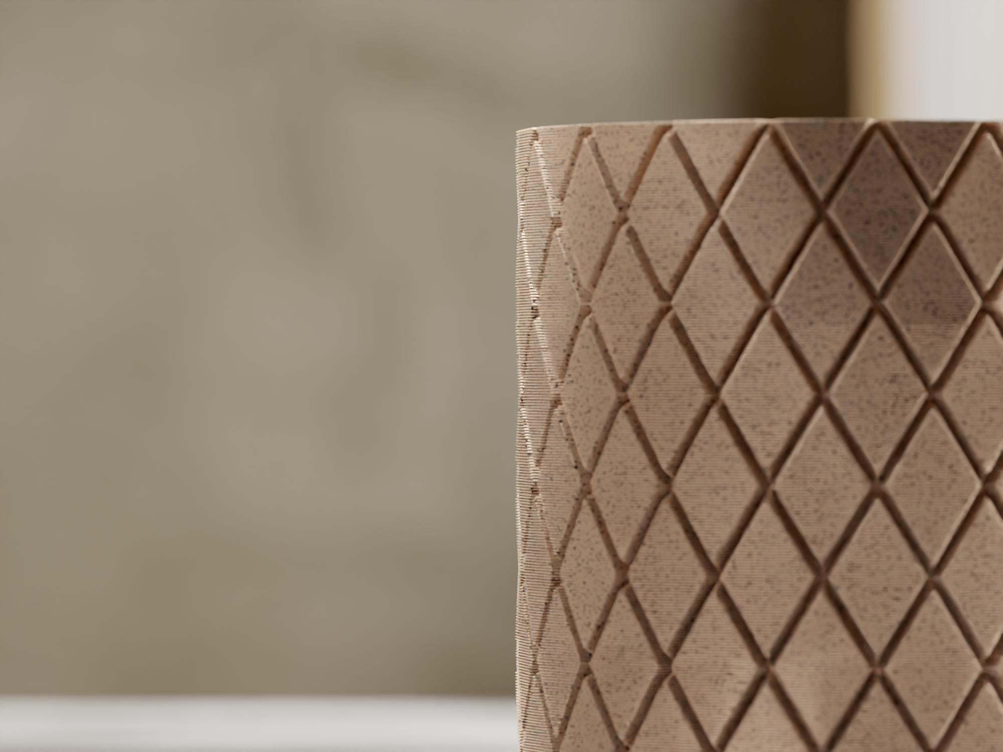 3D Printed Mini Planter: Geometric Tessel Design with Drainage